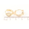 Серьги Xuping M&L Цвет 18K колечки Узор с кристаллами фото №2