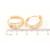 Серьги Xuping M&L Цвет 18K колечки Декоративный узор фото №2