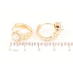 Сережки Xuping M&L Колір 18K колечка Різьблений візерунок з кристалами» фото №2 Сережки Xuping M&L Колір 18K колечка Різьблений візерунок з кристалами» фото №2