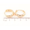 Сережки Xuping M&L Колір 18K колечка Різьблений візерунок» фото №2 Сережки Xuping M&L Колір 18K колечка Різьблений візерунок» фото №2