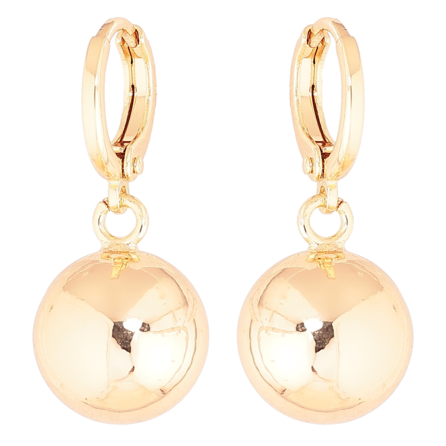 Сережки Xuping M&L Колір 18K підвіски на колечках «Кульки» ø 12мм фото №1 Сережки Xuping M&L Колір 18K підвіски на колечках «Кульки» ø 12мм фото №1