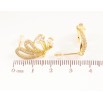 Сережки Xuping Позолота 14K пусети «Метелики з кристалами» фото №2