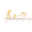 Сережки Xuping Позолота 14K пусети «Половинки перлин з кристалами» фото №2 Сережки Xuping Позолота 14K пусети «Половинки перлин з кристалами» фото №2