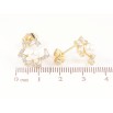 Сережки Xuping Позолота 14K пусети «Перлини в кришталевому обрамленні» фото №2 Сережки Xuping Позолота 14K пусети «Перлини в кришталевому обрамленні» фото №2