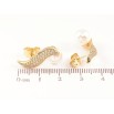 Сережки Xuping Позолота 14K пусети «Візерунок з кристалами та перлинами» фото №2 Сережки Xuping Позолота 14K пусети «Візерунок з кристалами та перлинами» фото №2