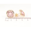 Сережки Xuping Позолота 14K пусети «Ромби з рожевих кристалів» фото №2 Сережки Xuping Позолота 14K пусети «Ромби з рожевих кристалів» фото №2