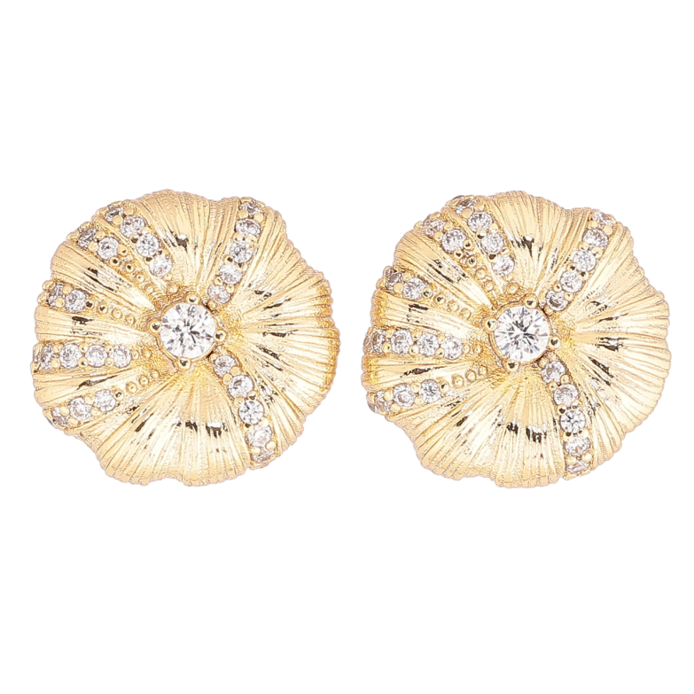 Сережки Xuping Позолота 14K пусети «Декоративні квіточки з кристалами» фото №22