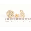 Сережки Xuping Позолота 14K пусети «Декоративні квіточки з кристалами» фото №2