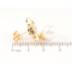 Сережки Xuping Позолота 14K пусети «Жовті квіточки з кристалами та перловими підвісками» фото №2 Сережки Xuping Позолота 14K пусети «Жовті квіточки з кристалами та перловими підвісками» фото №2