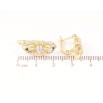 Сережки Xuping Позолота 14K англійський замок «Квіточки з кристалами» фото №2 Сережки Xuping Позолота 14K англійський замок «Квіточки з кристалами» фото №2