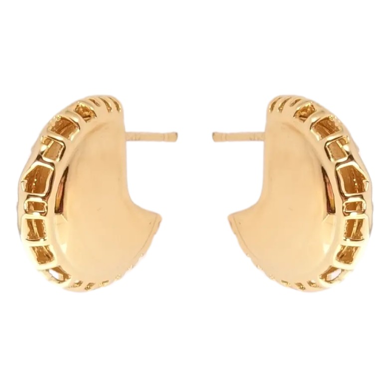 Серьги Xuping Позолота 18K пусеты Абстрактные кольца фото №2