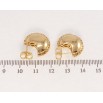 Сережки Xuping Позолота 18K пусети Абстрактні колечка фото №3