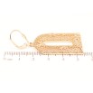 Серьги Xuping Позолота 18K французский замок Резные подвески фото №2 Серьги Xuping Позолота 18K французский замок Резные подвески фото №2