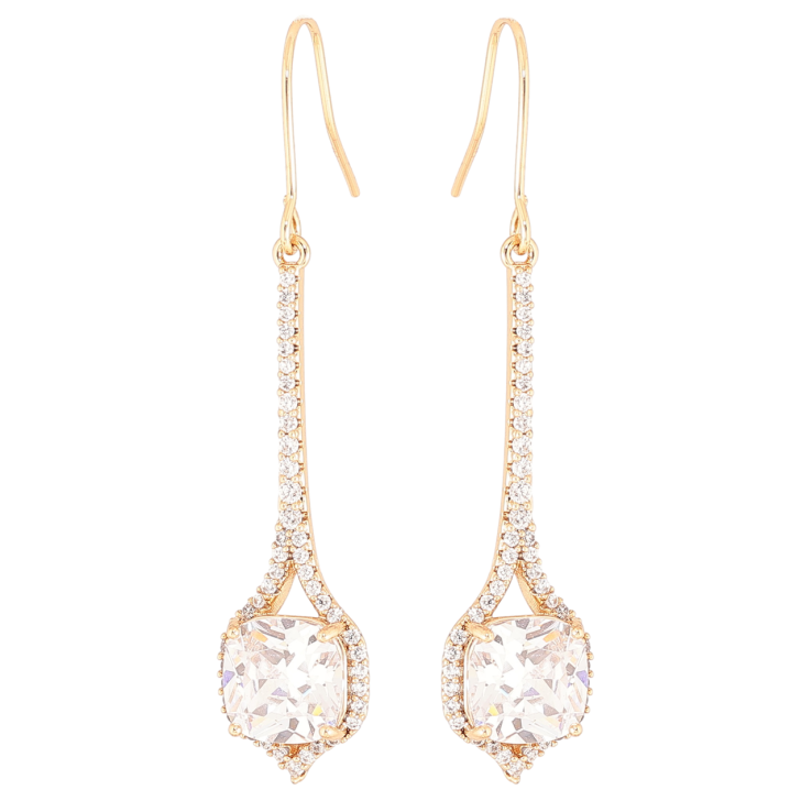 Серьги Xuping Позолота 18K французский замок Кристальные подвески фото №11 Серьги Xuping Позолота 18K французский замок Кристальные подвески фото №11