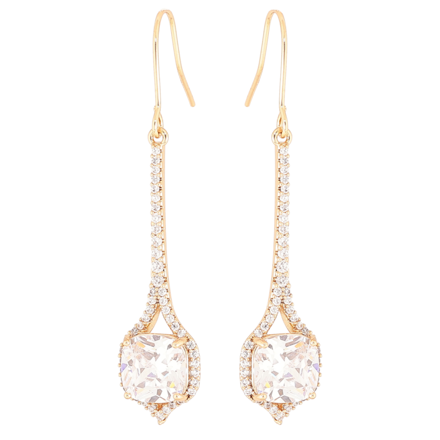 Серьги Xuping Позолота 18K французский замок Кристальные подвески фото №1 Серьги Xuping Позолота 18K французский замок Кристальные подвески фото №1