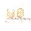 Сережки Xuping Позолота 18K кафи «Різьблений візерунок» фото №2 Сережки Xuping Позолота 18K кафи «Різьблений візерунок» фото №2
