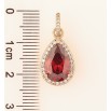 Кулон Xuping Позолота 18K Червоний кристал» для ланцюжка до 4мм фото №2 Кулон Xuping Позолота 18K Червоний кристал» для ланцюжка до 4мм фото №2