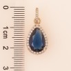 Кулон Xuping Позолота 18K Синій кристал» для ланцюжка до 4мм фото №2 Кулон Xuping Позолота 18K Синій кристал» для ланцюжка до 4мм фото №2