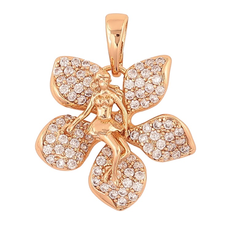Кулон Xuping Позолота 18K «Дюймовочка» для ланцюжка до 6мм фото №16
