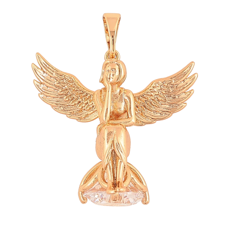 Кулон Xuping Позолота 18K «Янгол» для ланцюжка до 5мм фото №2 Кулон Xuping Позолота 18K «Янгол» для ланцюжка до 5мм фото №2
