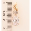 Кулон Xuping Позолота 18K Кристальный блеск для цепочки до 2мм фото №2