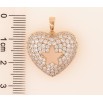 Кулон Xuping Позолота 18K Сердце с инкрустацией кристаллами для цепочки до 6мм фото №2 Кулон Xuping Позолота 18K Сердце с инкрустацией кристаллами для цепочки до 6мм фото №2