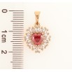 Кулон Xuping Позолота 18K «Кришталеве серце з червоним кристалом» для ланцюжка до 5мм фото №2 Кулон Xuping Позолота 18K «Кришталеве серце з червоним кристалом» для ланцюжка до 5мм фото №2