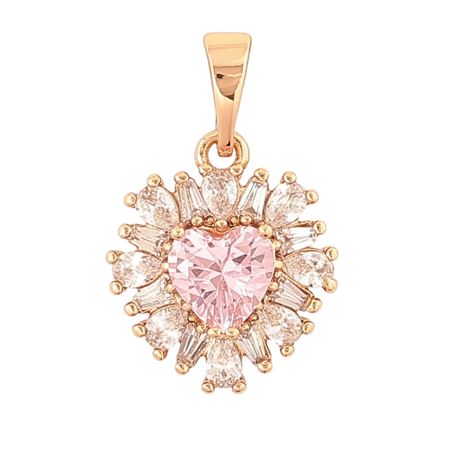 Кулон Xuping Позолота 18K «Кришталеве серце з рожевим кристалом» для ланцюжка до 5мм фото №1 Кулон Xuping Позолота 18K «Кришталеве серце з рожевим кристалом» для ланцюжка до 5мм фото №1