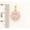 Кулон Xuping Позолота 18K «Кришталеве серце з рожевим кристалом» для ланцюжка до 5мм фото №2 Кулон Xuping Позолота 18K «Кришталеве серце з рожевим кристалом» для ланцюжка до 5мм фото №2