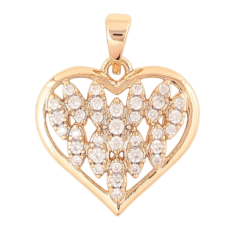 Кулон Xuping Позолота 18K «Серце з інкрустацією кристалами» для ланцюжка до 5мм фото №7 Кулон Xuping Позолота 18K «Серце з інкрустацією кристалами» для ланцюжка до 5мм фото №7