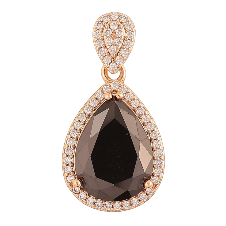 Кулон Xuping Позолота 18K Черный кристалл для цепочки до 4мм фото №20