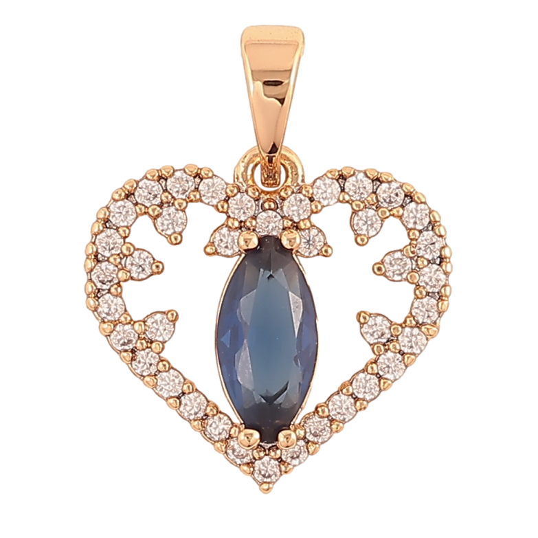 Кулон Xuping Позолота 18K «Серце з кристалами» для ланцюжка до 5мм фото №11 Кулон Xuping Позолота 18K «Серце з кристалами» для ланцюжка до 5мм фото №11