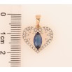 Кулон Xuping Позолота 18K «Серце з кристалами» для ланцюжка до 5мм фото №2 Кулон Xuping Позолота 18K «Серце з кристалами» для ланцюжка до 5мм фото №2