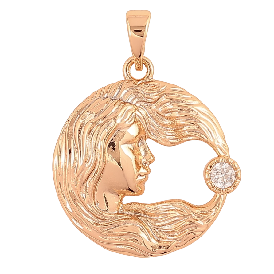 Кулон Xuping Позолота 18K Дева для цепочки до 5мм фото №1 Кулон Xuping Позолота 18K Дева для цепочки до 5мм фото №1