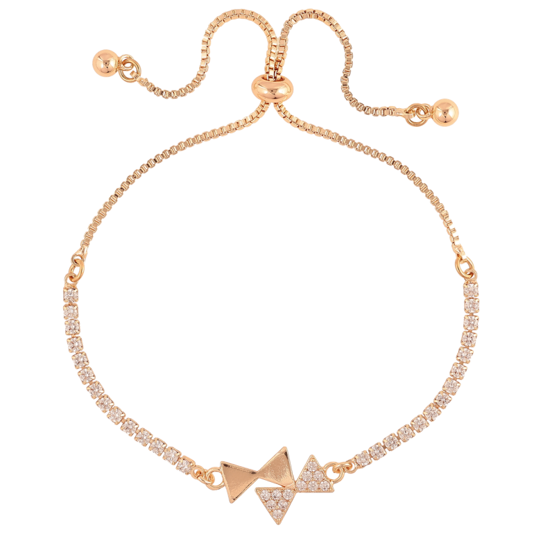 Браслет Xuping M&L Колір 18K «Доріжка кристалів з бантами» на бігунку, дл. 12-24см х 1.5мм фото №3 Браслет Xuping M&L Колір 18K «Доріжка кристалів з бантами» на бігунку, дл. 12-24см х 1.5мм фото №3