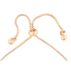 Браслет Xuping M&L Колір 18K «Доріжка кристалів з колом» на бігунку, довжина 12-22см х 1.5мм фото №2