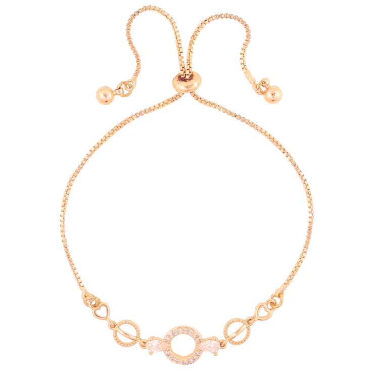 Браслет Xuping M&L Колір 18K «Ланцюжок з декоративною вставкою» на бігунку, довжина 12-23см х 1мм фото №2 Браслет Xuping M&L Колір 18K «Ланцюжок з декоративною вставкою» на бігунку, довжина 12-23см х 1мм фото №2