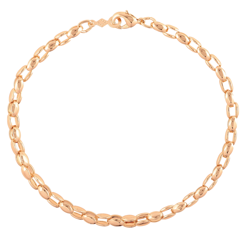 Браслет Xuping M&L Колір 18K «Ланцюжок плетіння Фантазійне» довжина 19.5см х 4мм фото №2