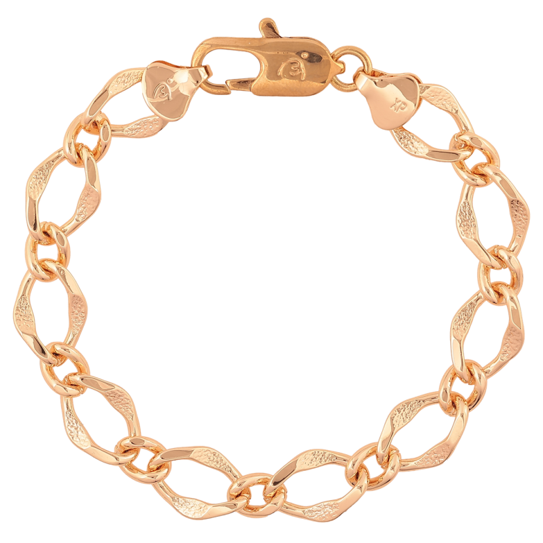 Браслет Xuping M&L Колір 18K «Ланцюжок плетіння Фантазійне» довжина 18.5см х 10мм фото №8