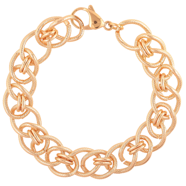 Браслет Xuping M&L Колір 18K «Ланцюжок плетіння Фантазійне» довжина 20.5см х 13мм фото №23 Браслет Xuping M&L Колір 18K «Ланцюжок плетіння Фантазійне» довжина 20.5см х 13мм фото №23