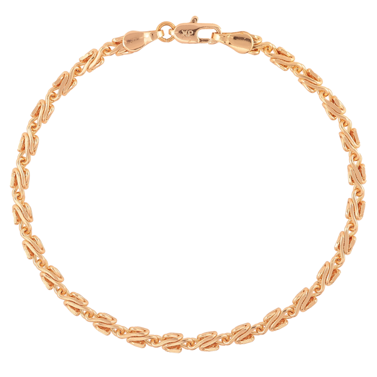 Браслет Xuping M&L Цвет 18K Цепочка плетение Улитка» длинна 20см х 4мм фото №17 Браслет Xuping M&L Цвет 18K Цепочка плетение Улитка» длинна 20см х 4мм фото №17