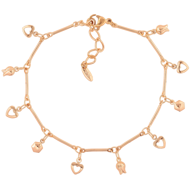 Браслет Xuping M&L Цвет 18K Цепочка с подвесками» длинна с доп. цепочкой 18-21см х 1мм фото №18 Браслет Xuping M&L Цвет 18K Цепочка с подвесками» длинна с доп. цепочкой 18-21см х 1мм фото №18
