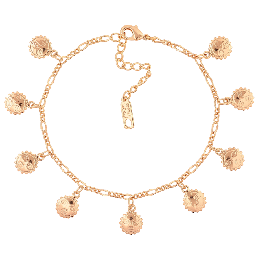 Браслет Xuping M&L Цвет 18K Цепочка с подвесками Солнце» длинна с доп. цепочкой 17-21см х 2мм фото №1 Браслет Xuping M&L Цвет 18K Цепочка с подвесками Солнце» длинна с доп. цепочкой 17-21см х 2мм фото №1