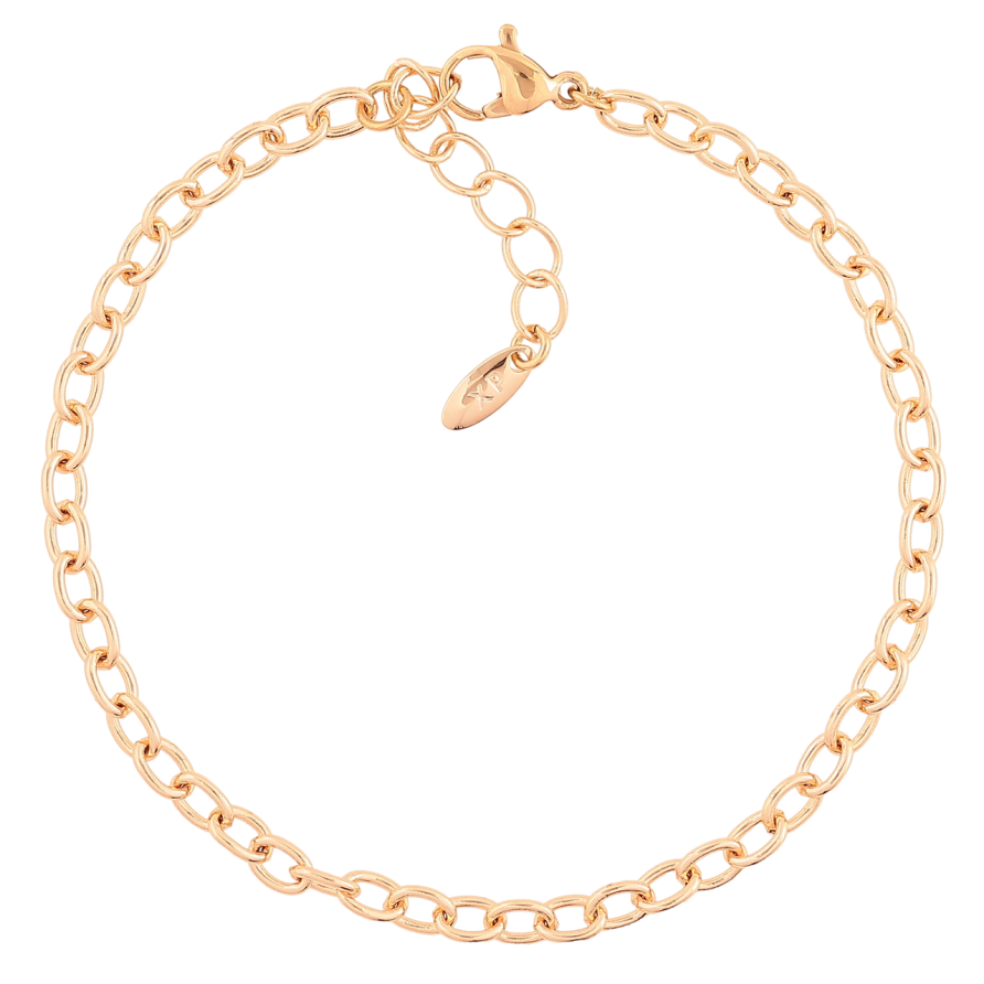 Браслет Xuping M&L Колір 18K «Ланцюжок «Якірний» довжина з доп. ланцюжком 18-21см х 4мм фото №1 Браслет Xuping M&L Колір 18K «Ланцюжок «Якірний» довжина з доп. ланцюжком 18-21см х 4мм фото №1