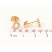 Сережки Xuping Позолота 18K пусети «Літера D» фото №2 Сережки Xuping Позолота 18K пусети «Літера D» фото №2