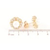 Сережки Xuping Позолота 18K пусети «Квіточки з кристалами та перлиною» фото №2 Сережки Xuping Позолота 18K пусети «Квіточки з кристалами та перлиною» фото №2