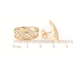 Серьги Xuping Позолота 18K пусеты Резной узор с инкрустацией кристаллами фото №2 Серьги Xuping Позолота 18K пусеты Резной узор с инкрустацией кристаллами фото №2