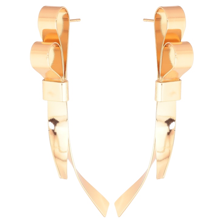 Серьги Xuping Позолота 18K пусеты Банты фото №17 Серьги Xuping Позолота 18K пусеты Банты фото №17