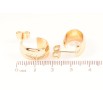 Сережки Xuping Позолота 18K пусети «Широкі дуги» шир. 8мм фото №2 Сережки Xuping Позолота 18K пусети «Широкі дуги» шир. 8мм фото №2