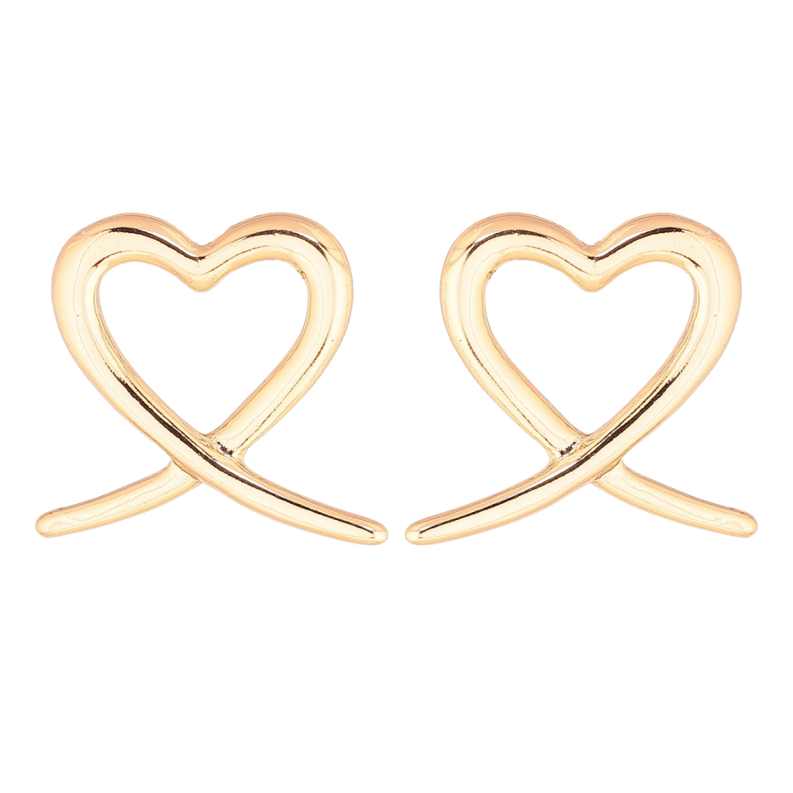 Сережки Xuping Позолота 18K пусети «Сердечка» фото №1 Сережки Xuping Позолота 18K пусети «Сердечка» фото №1